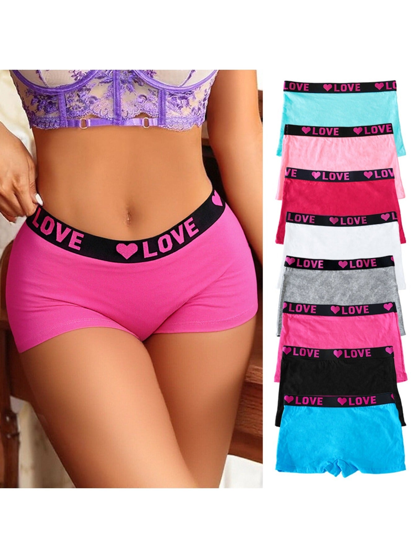 Women’s 8-Pack Boyshorts - Breathable Daily Comfort – main product image