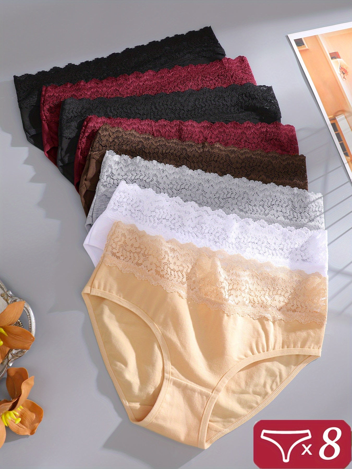 Women's 8-Pack Briefs - Lace Daily Comfort – view 4