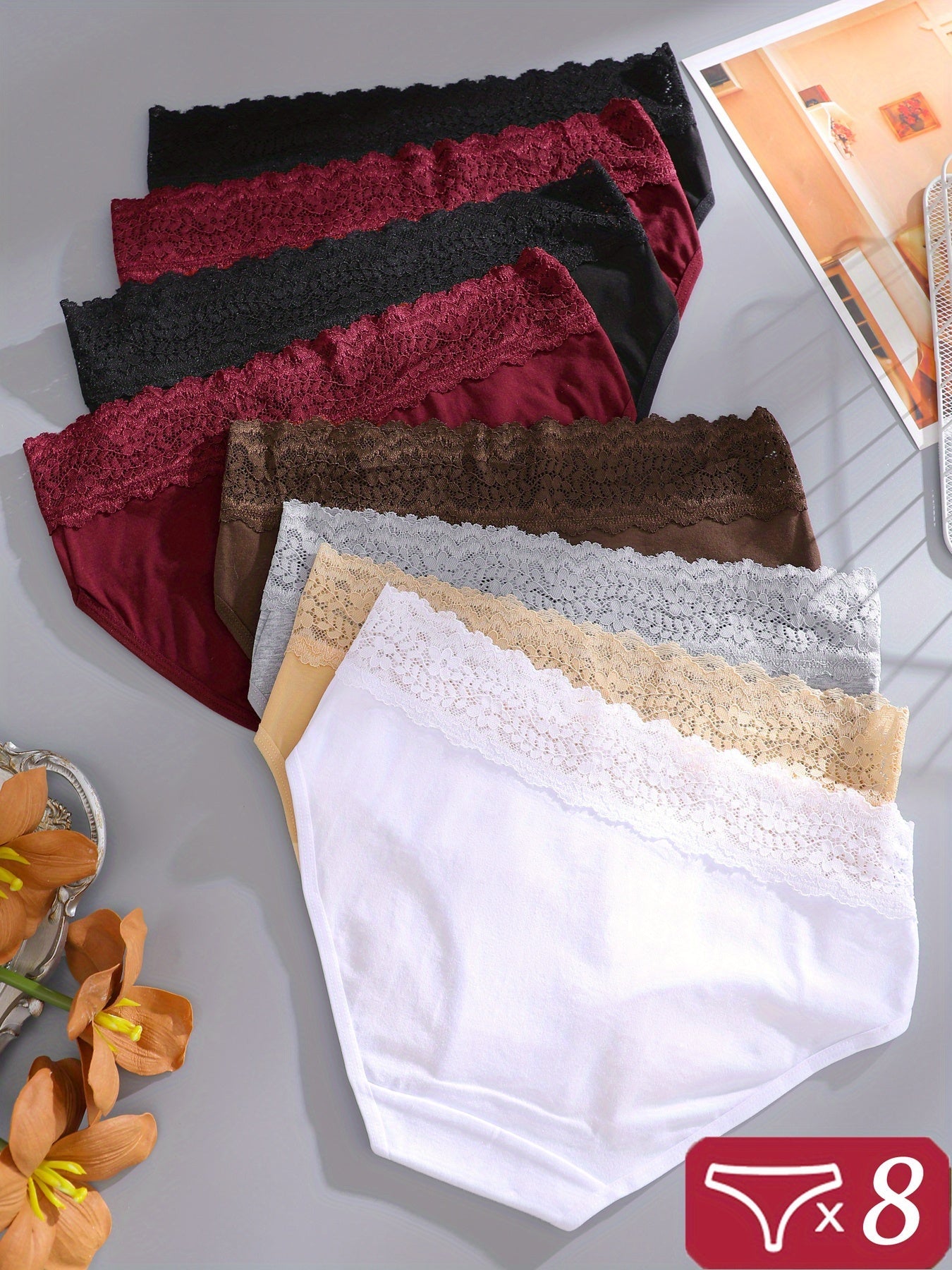 Women's 8-Pack Briefs - Lace Daily Comfort – view 5