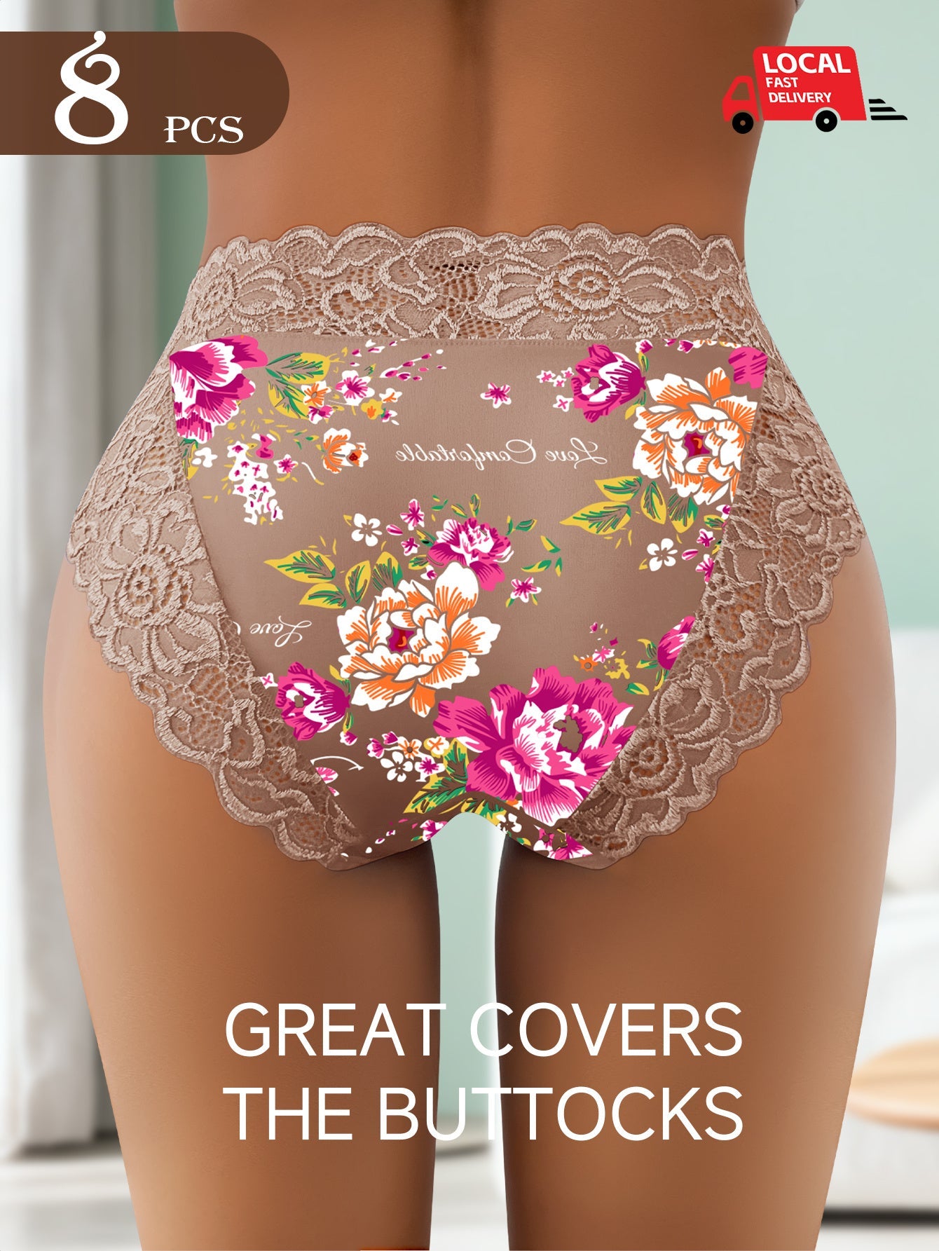 Women’s 8-Pack Briefs - Lace Detail Comfort – view 6