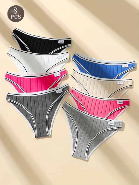 Women's 8-Pack Briefs - Soft Daily Comfort Mixed colors – main product image
