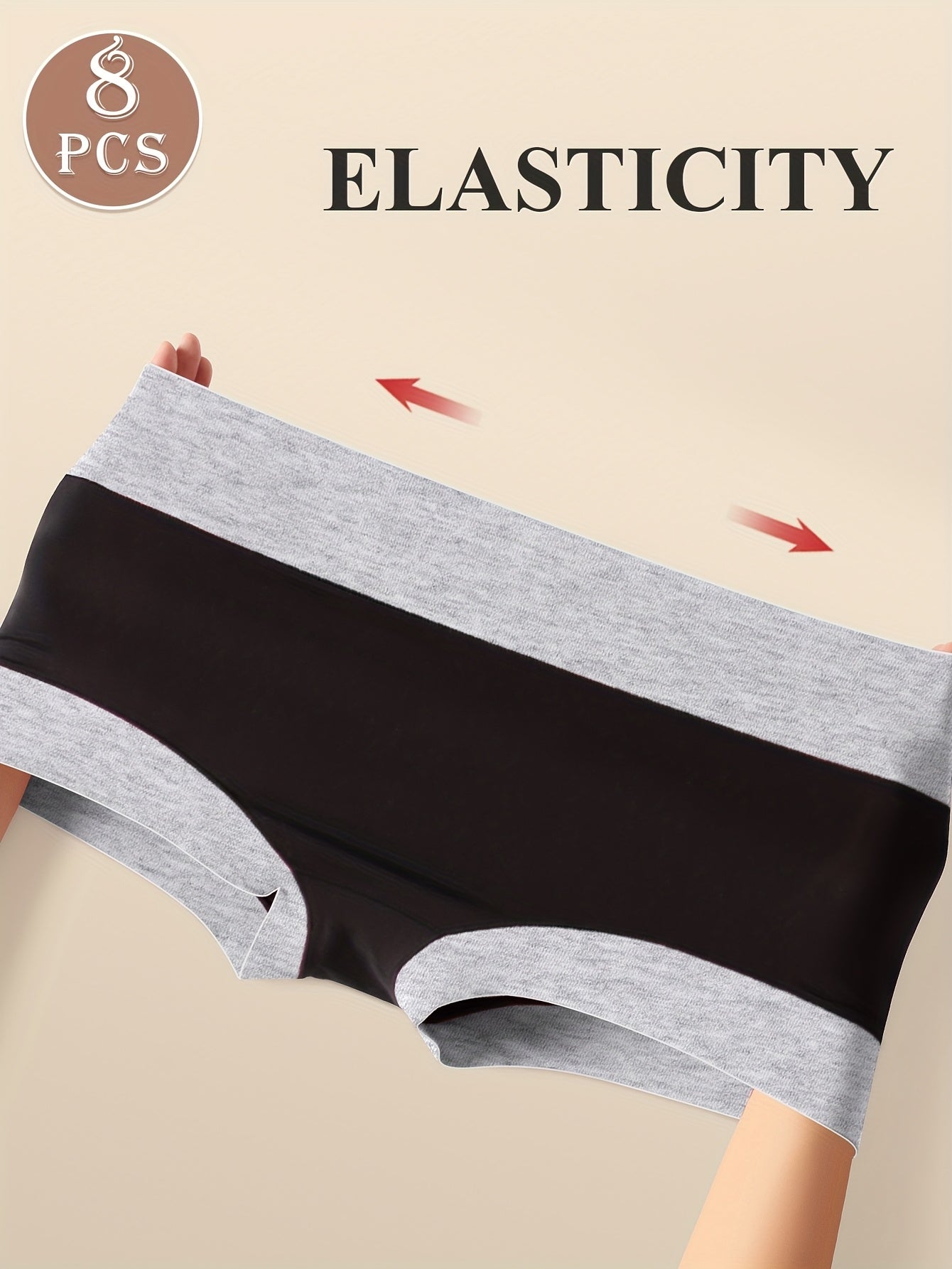 Women’s 8-Pack High-Waist Boyshorts - Breathable Daily Comfort – Mixed colors High-Waist – view 11
