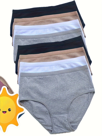 Women’s 8-Pack High-Waist Briefs - Breathable Daily Comfort – Mixed colors High-Waist – view 17