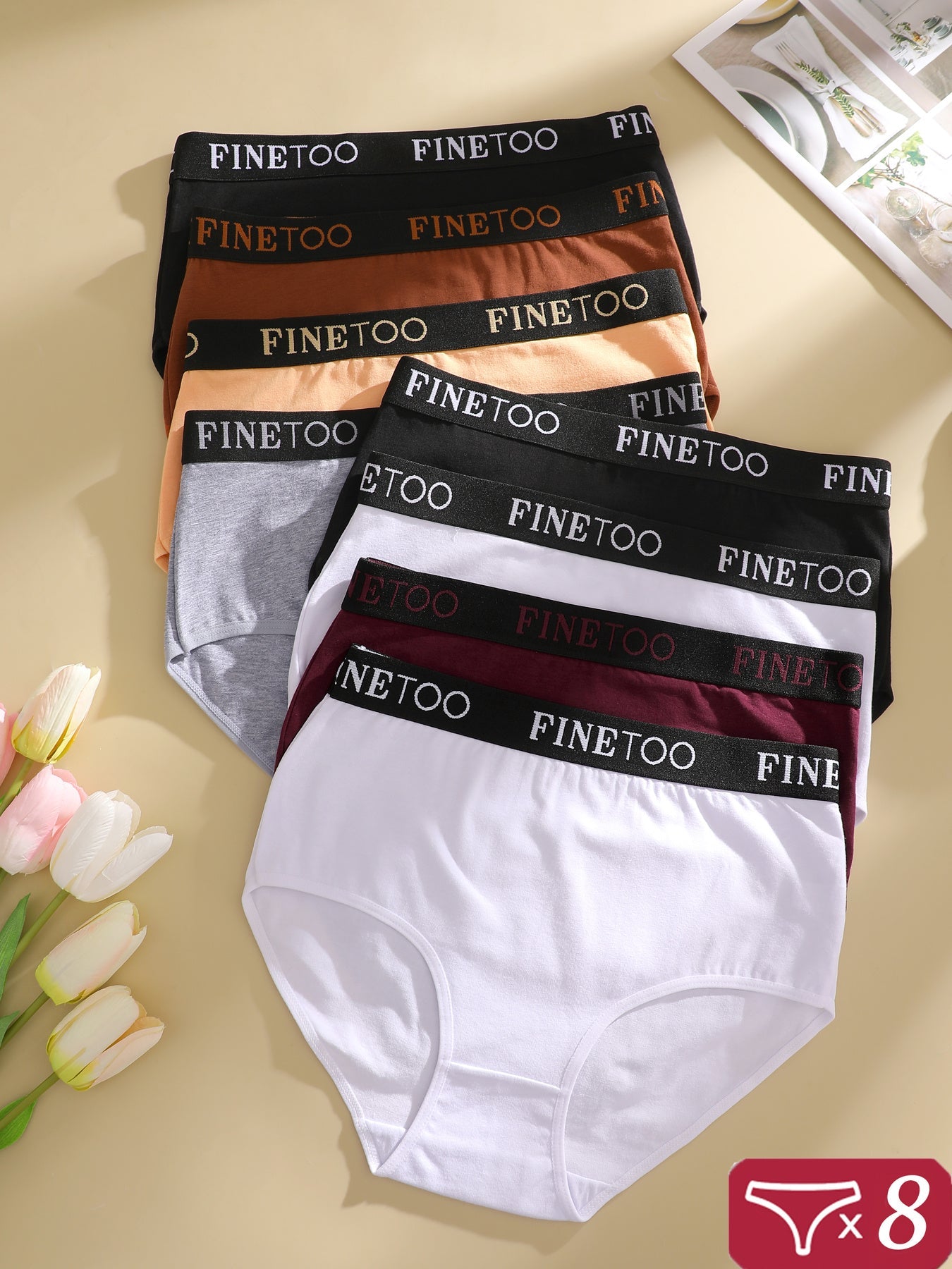 Women's 8-Pack High-Waist Seamless Briefs - Lace Everyday Comfort – view 9
