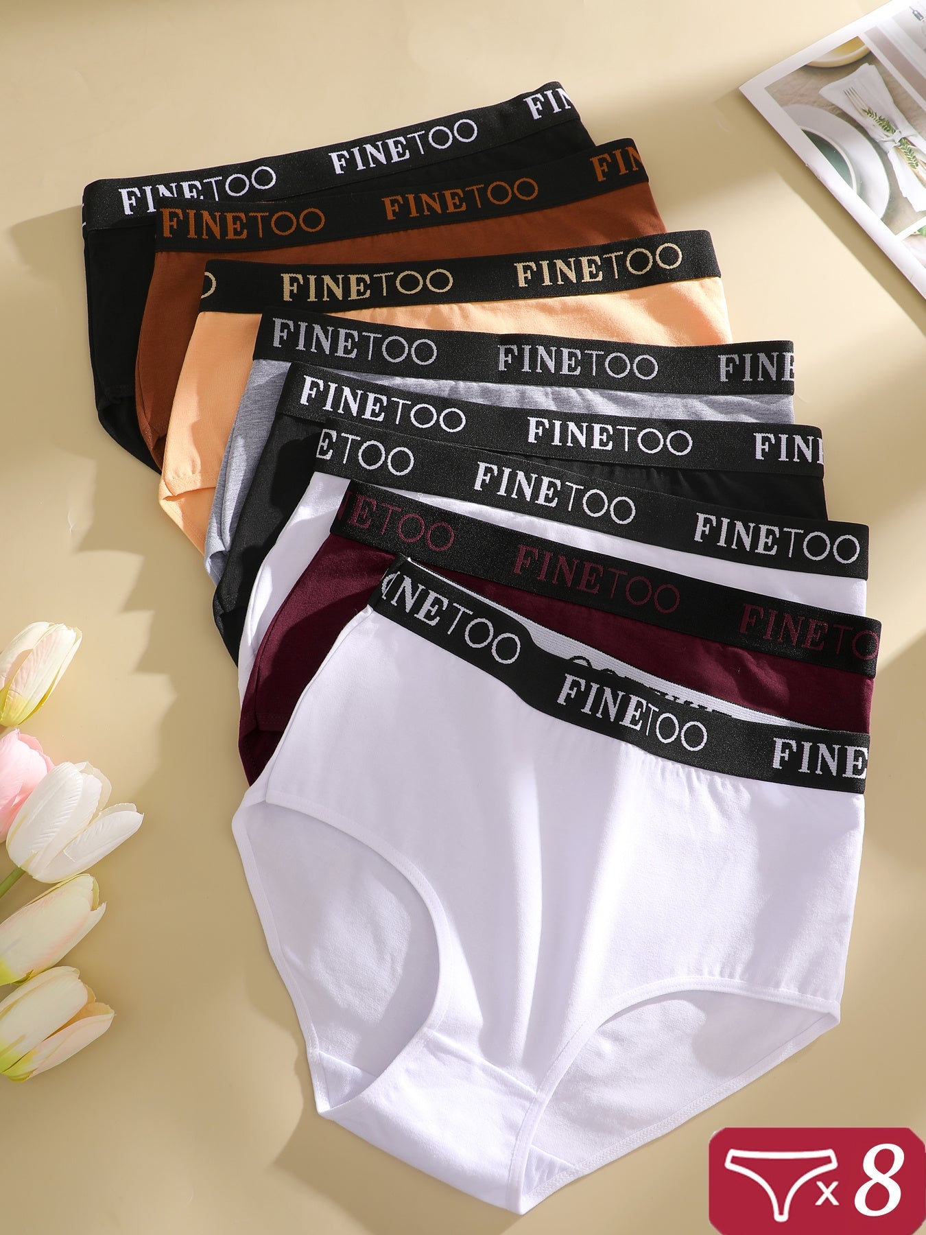 Women's 8-Pack High-Waist Seamless Briefs - Lace Everyday Comfort – view 10