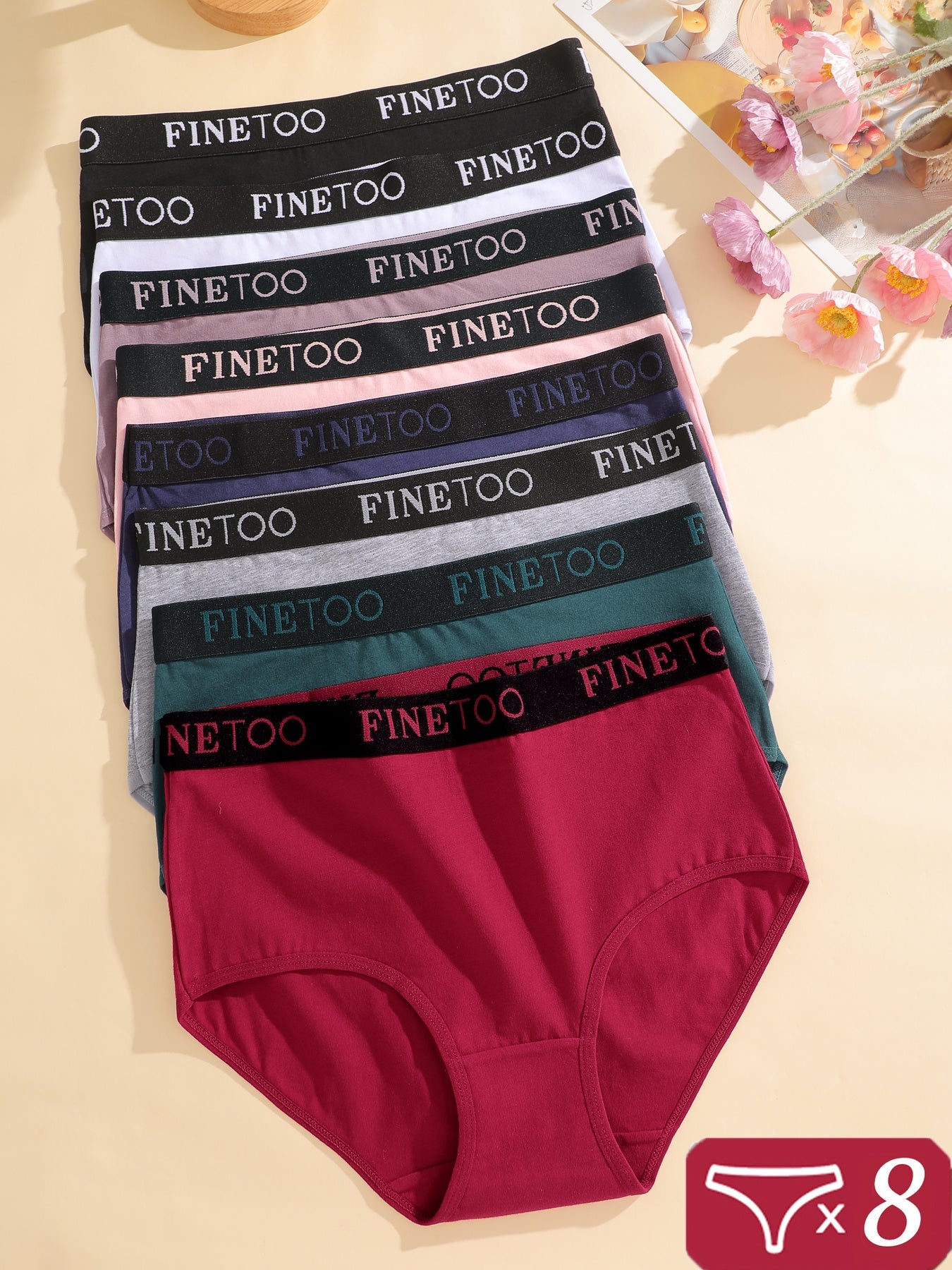 Women's 8-Pack High-Waist Seamless Briefs - Lace Everyday Comfort – view 11