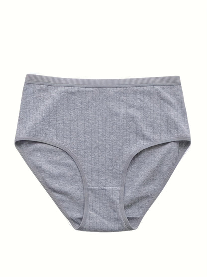Women's 8-Pack High-Waist Seamless Briefs - Solid Color Everyday Comfort – view 5