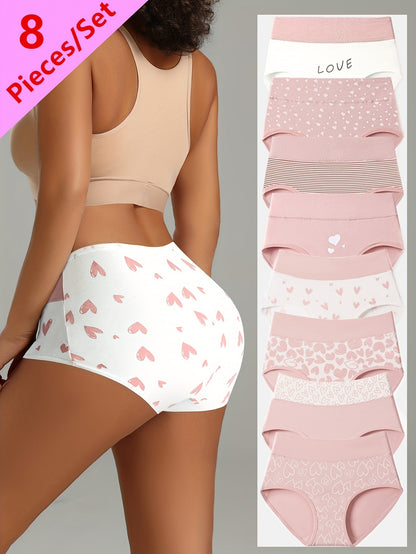 Women’s 8-Pack High-Waist Shapewear Briefs - Tummy Control Support – Mixed colors Knit – view 6