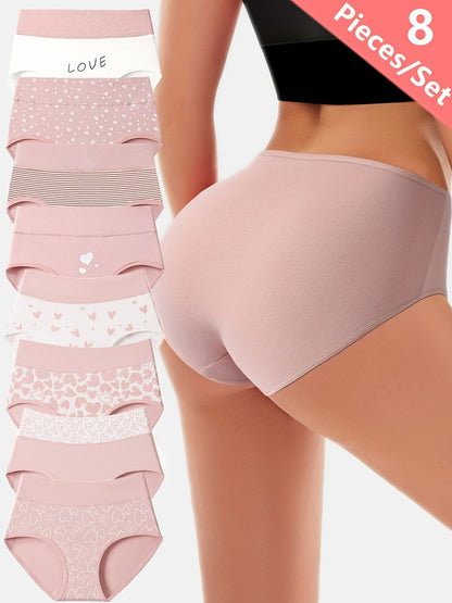 Women’s 8-Pack High-Waist Shapewear Briefs - Tummy Control Support – Mixed colors Knit – view 8
