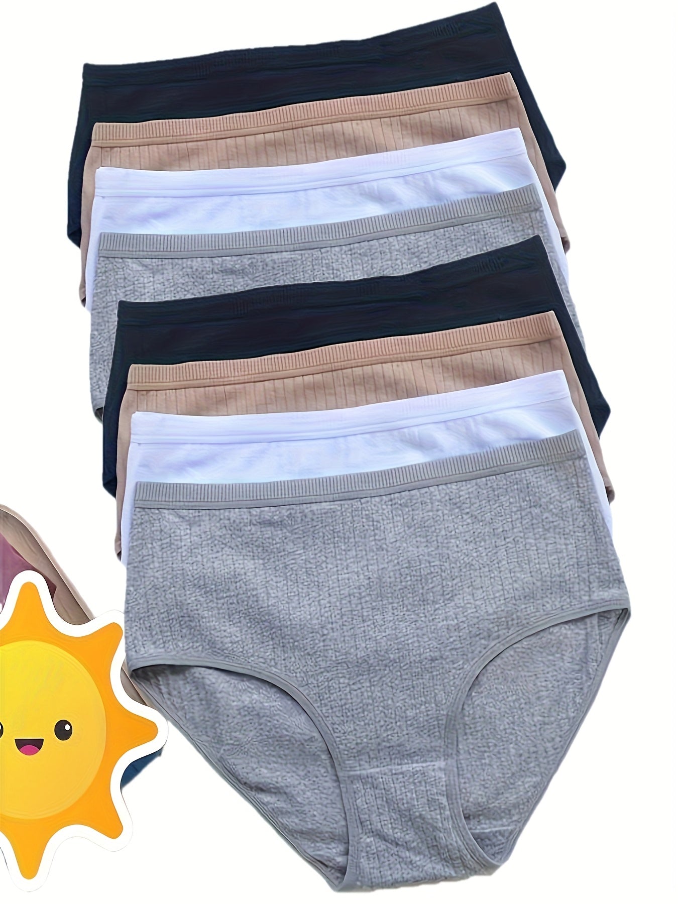 Women’s 8-Pack High-Waist Shapewear Briefs - Tummy Control Support – Mixed colors High-Waist – view 13