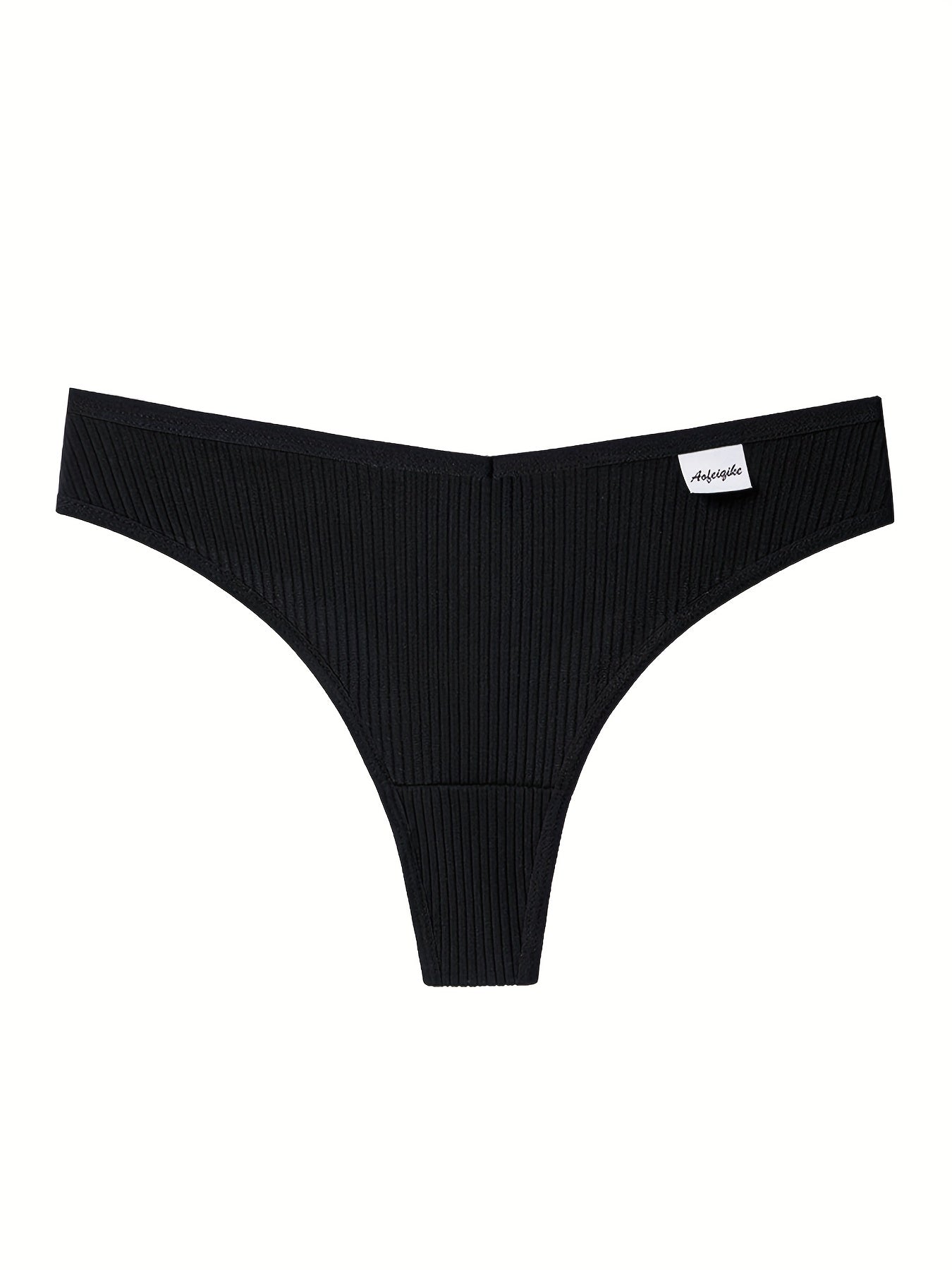 Women's 8-Pack Thongs - Ribbed Everyday Comfort – view 3