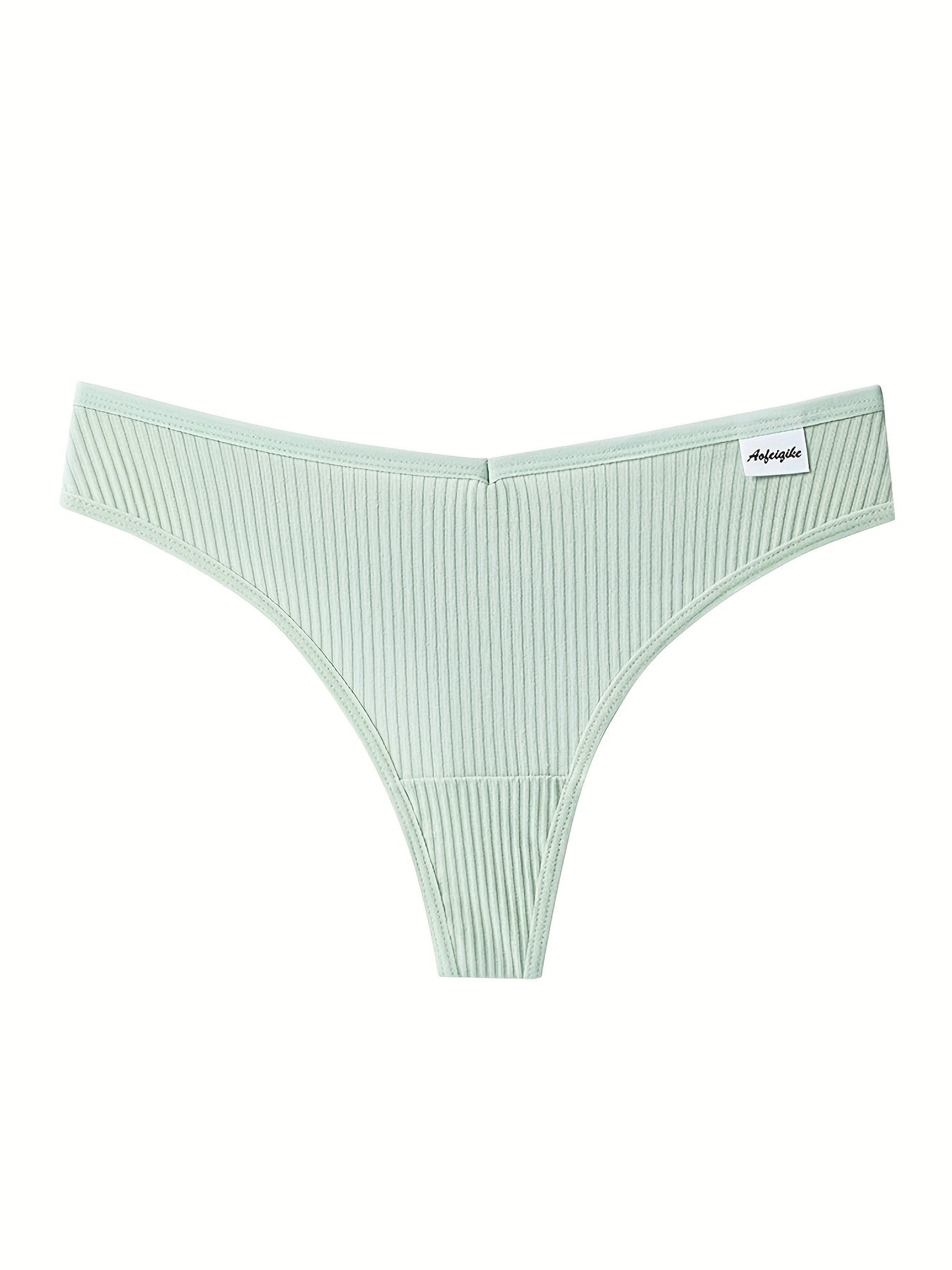 Women's 8-Pack Thongs - Ribbed Everyday Comfort – view 4