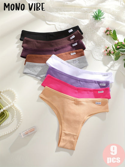 Women’s 9-Pack Briefs - Breathable Daily Comfort – Colorway 46981 – view 6