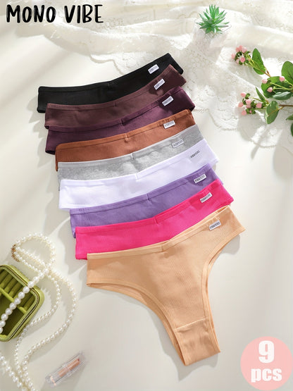 Women’s 9-Pack Briefs - Breathable Daily Comfort – Colorway 46981 – view 7
