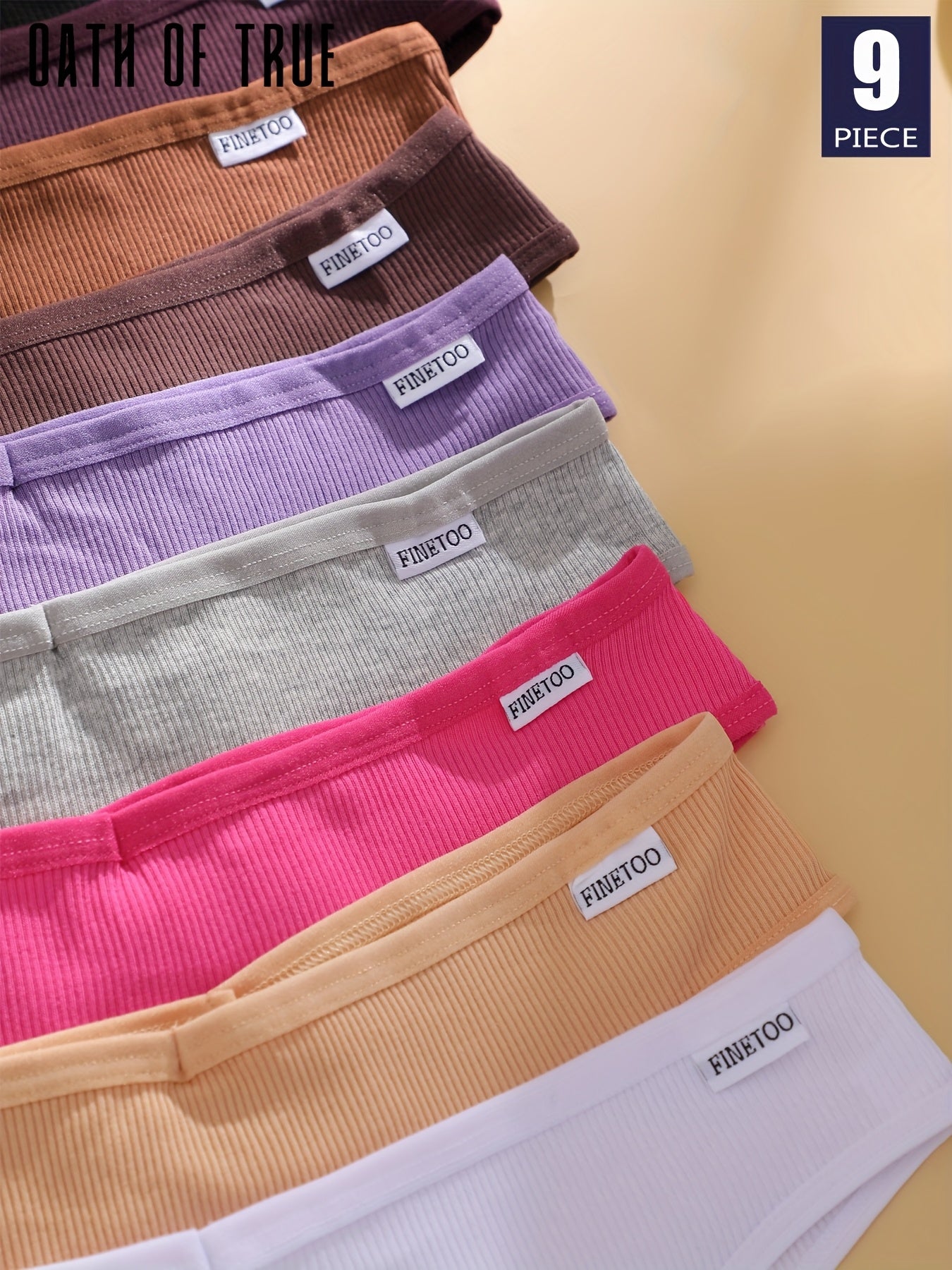 Women’s 9-Pack Briefs - Breathable Daily Comfort – Mixed colors V-Neck – view 12