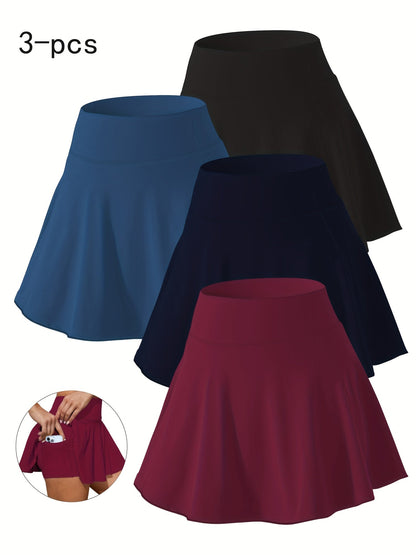 Women's A-Line Skirt 4-Pack - High-Waist Pocket Detail – view 2