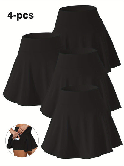 Women's A-Line Skirt 4-Pack - High-Waist Pocket Detail detail view
