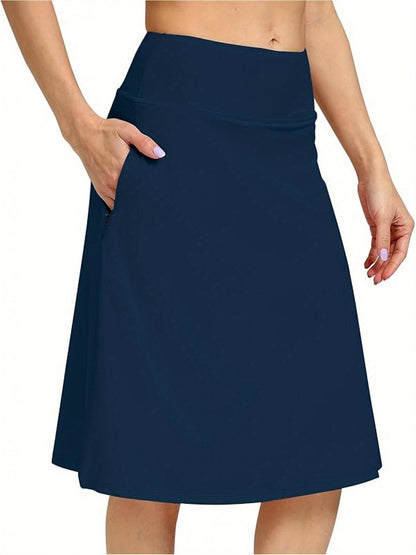 Women's Active Midi Skort - Pocket Detail – view 2