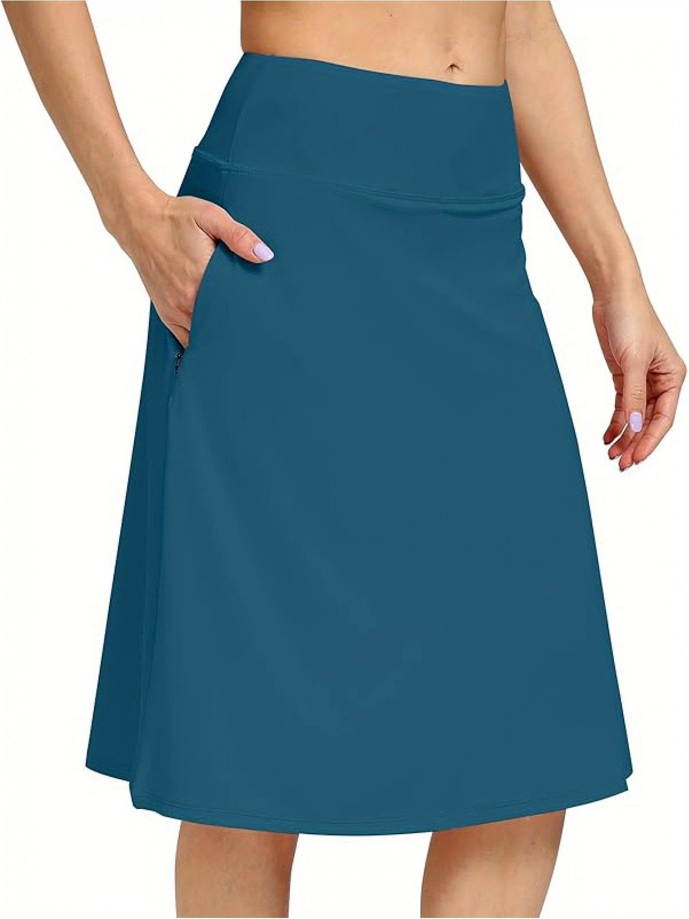 Women's Active Midi Skort - Pocket Detail – view 4