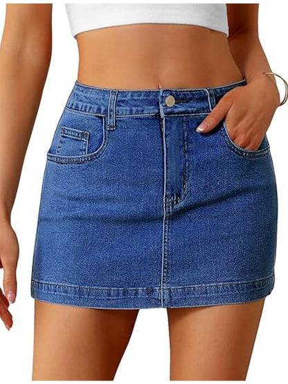 Women's Active Mini Skort - High-Waist Pocket Detail detail view