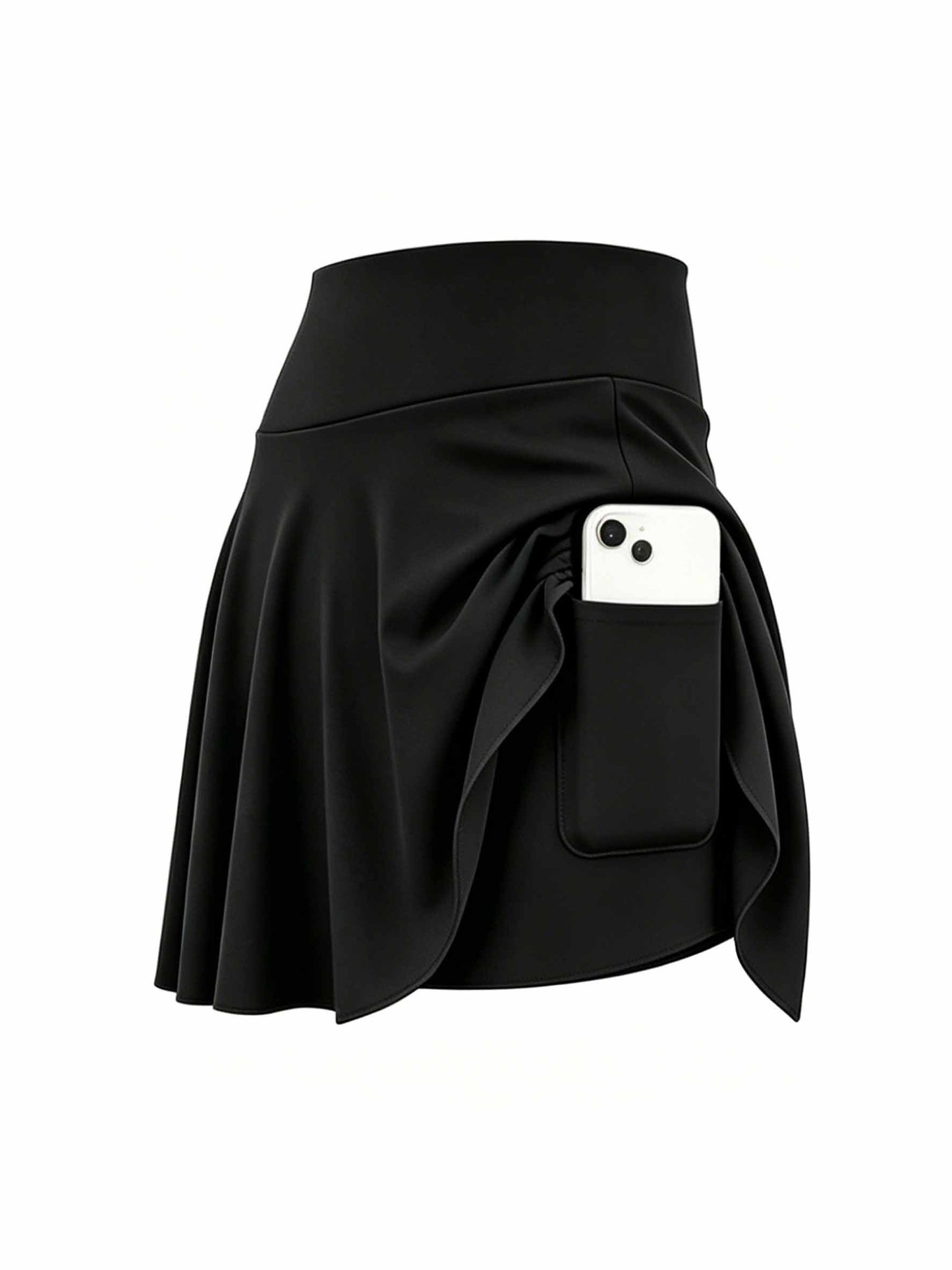 Women's Active Skort 4-Pack - High-Waist Pocket Detail detail view