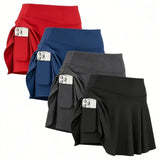 Red + Navy Blue + Dark Gray + Black