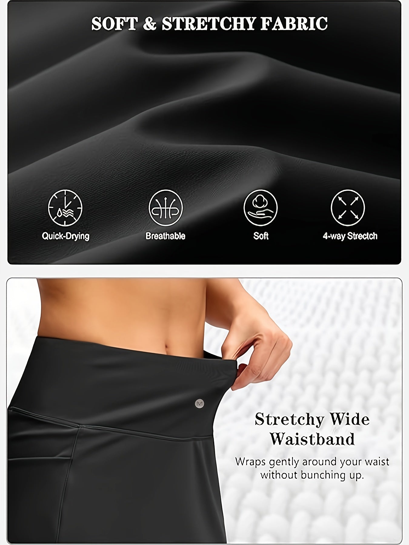 Women's Active Skort - High-Waist Pocket Detail – Black option – view 11