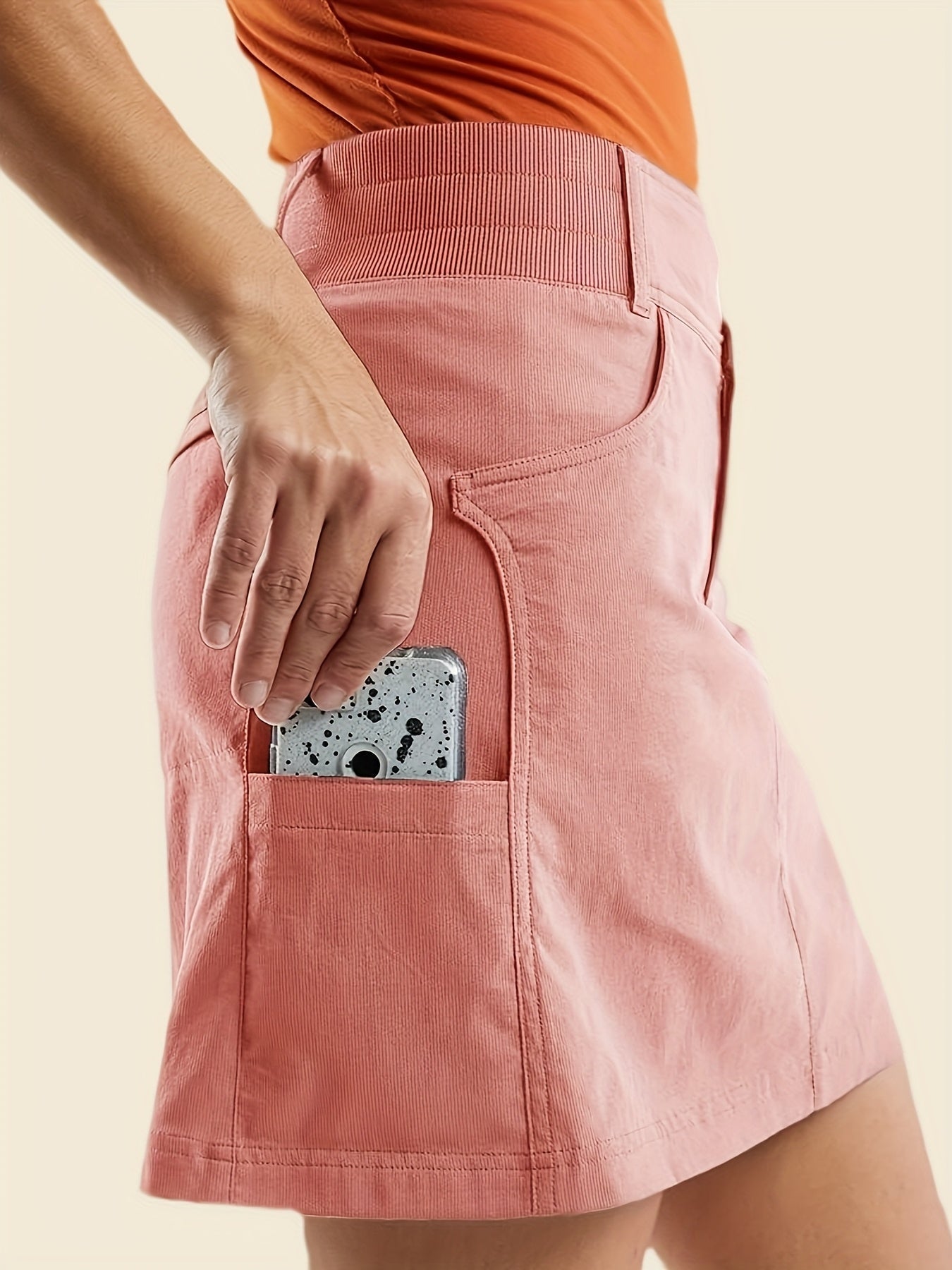 Women's Active Skort - Mid-Rise Solid Color detail view
