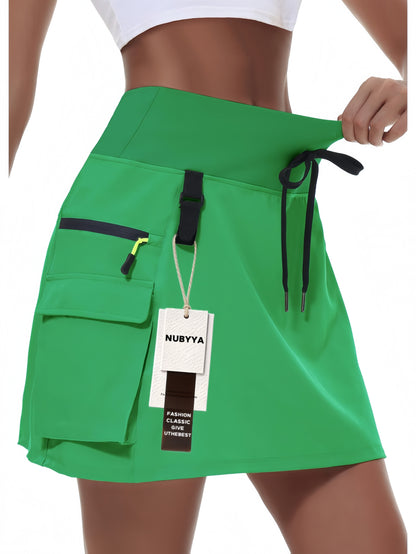 Women's Active Skort - Solid Color Pocket Detail – Blue option – view 5
