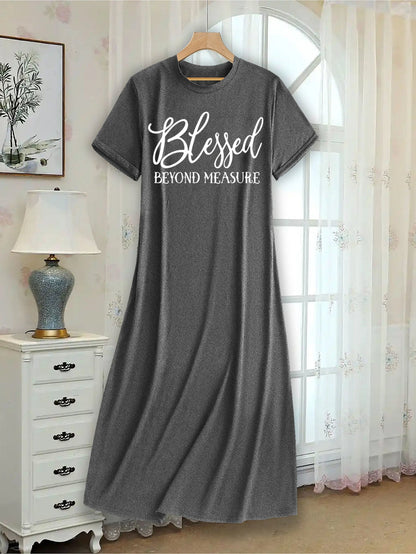 Women's Apricot Printed Shirt Dress - Short Sleeve – Apricot option – view 2