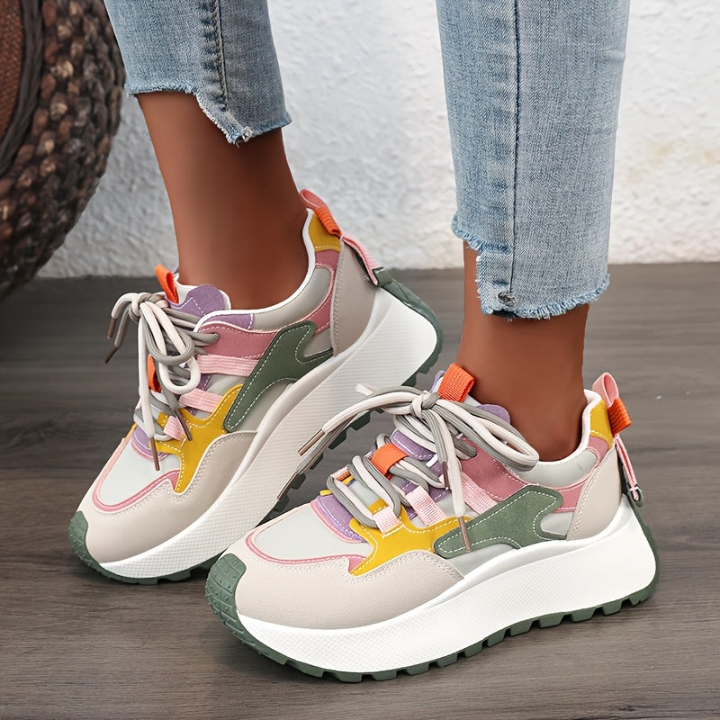 Women's Athletic Shoes - Breathable Mesh Lace-Up for Outdoor & – view 2