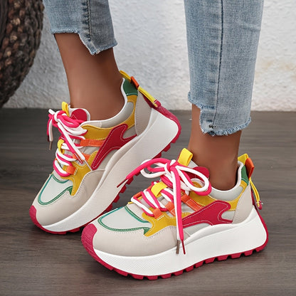 Women's Athletic Shoes - Breathable Mesh Lace-Up for Outdoor & – view 3