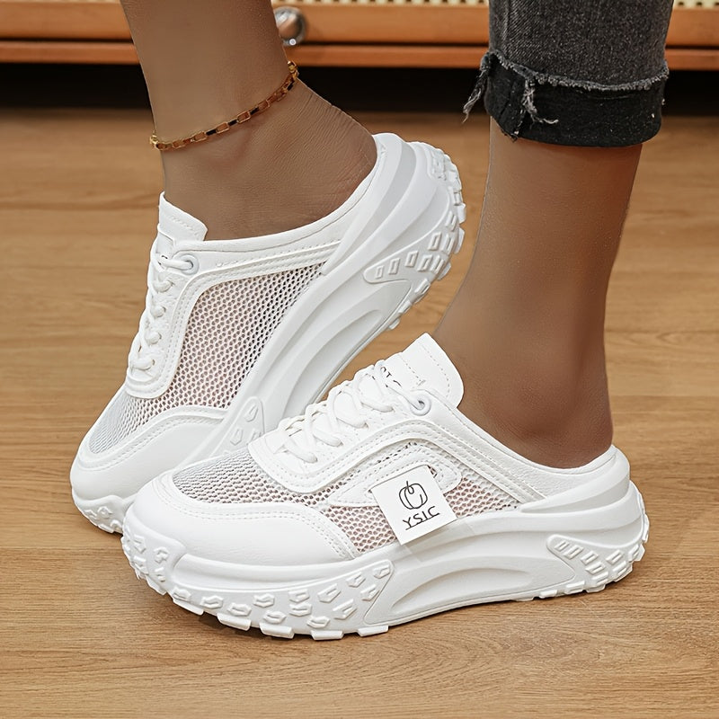 Women's Athletic Shoes – Breathable Mesh Slip-On for Active Days – Khaki option – view 5
