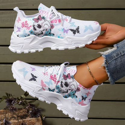 Women's Athletic Shoes - Lace-Up Design – White – White option – main product image