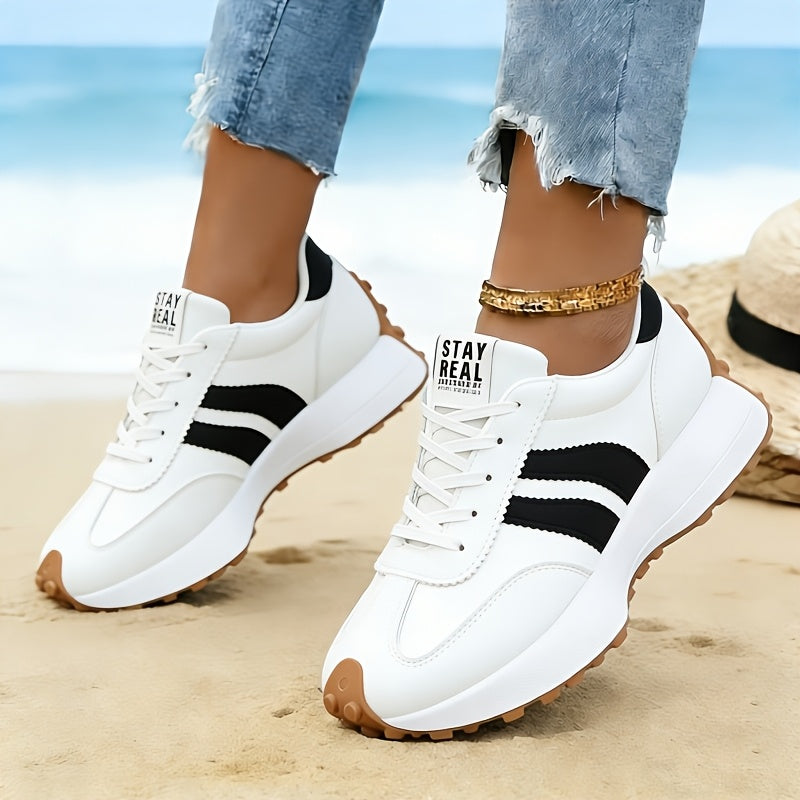 Women's Athletic Shoes – Lace-Up Platform for Outdoor & – view 2