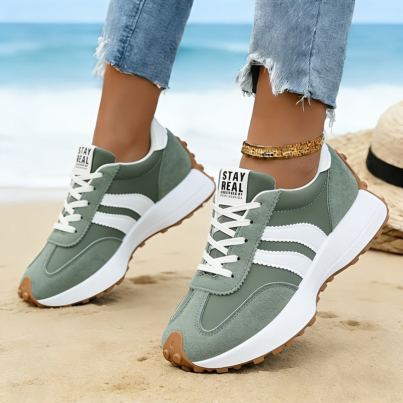 Women's Athletic Shoes – Lace-Up Platform for Outdoor & – view 8