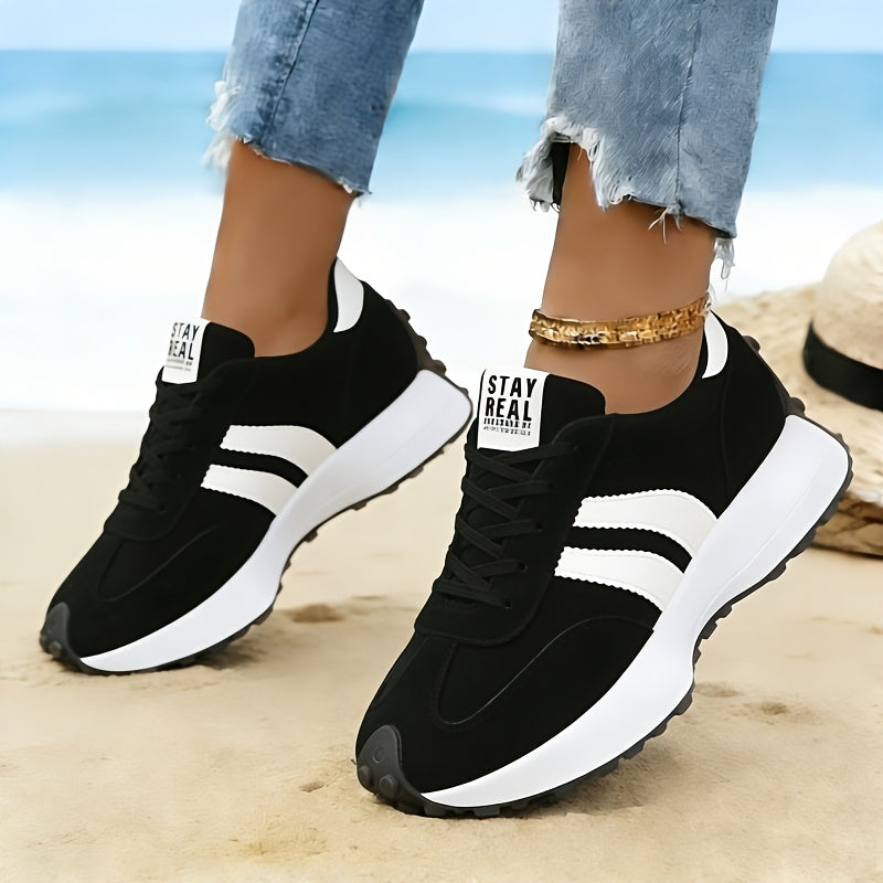 Women's Athletic Shoes – Lace-Up Platform for Outdoor & – view 9
