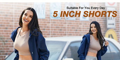 Women's Athletic Shorts - 3-Pack Regular Fit detail view