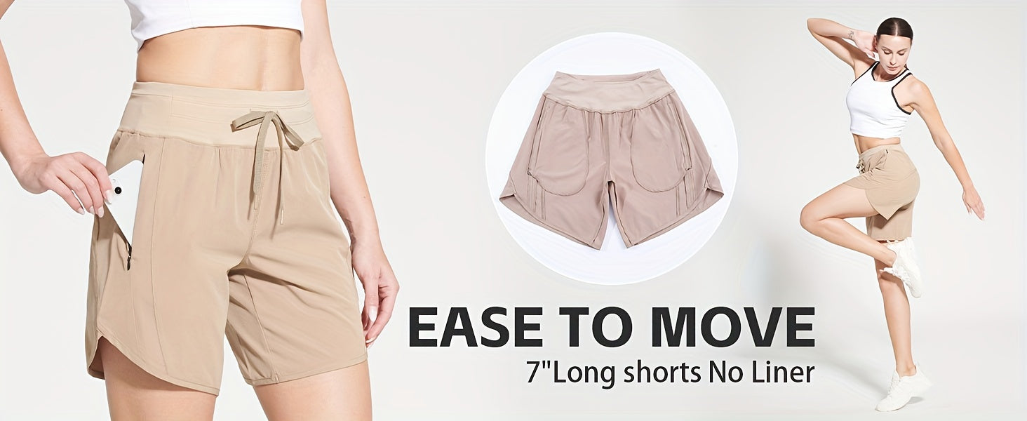 Women's Athletic Shorts - Black Pockets detail view