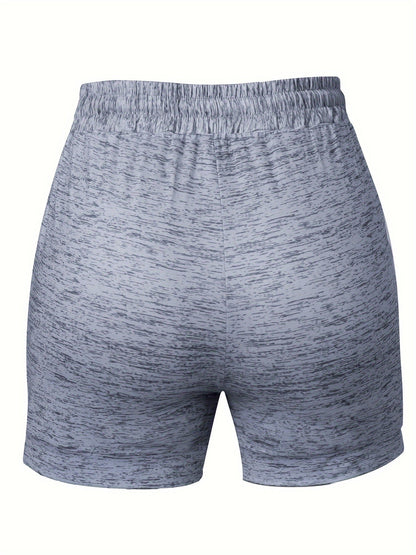 Women's Athletic Shorts - Drawstring Graphic Print detail view
