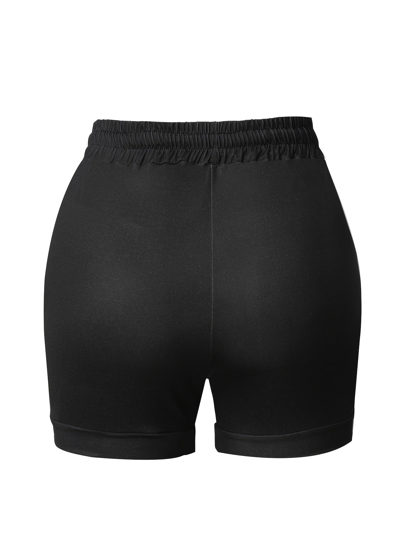Women's Athletic Shorts - Drawstring Graphic Print detail view
