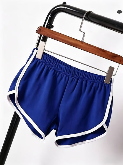 Women's Athletic Shorts - Elastic Waist detail view