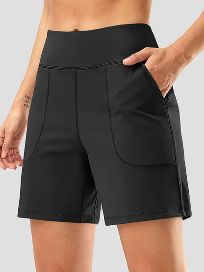 Women's Athletic Shorts - Quick Dry With Pockets Active – view 7
