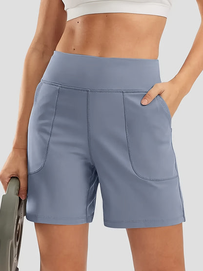 Women's Athletic Shorts - Quick Dry With Pockets Active – Black option – view 10