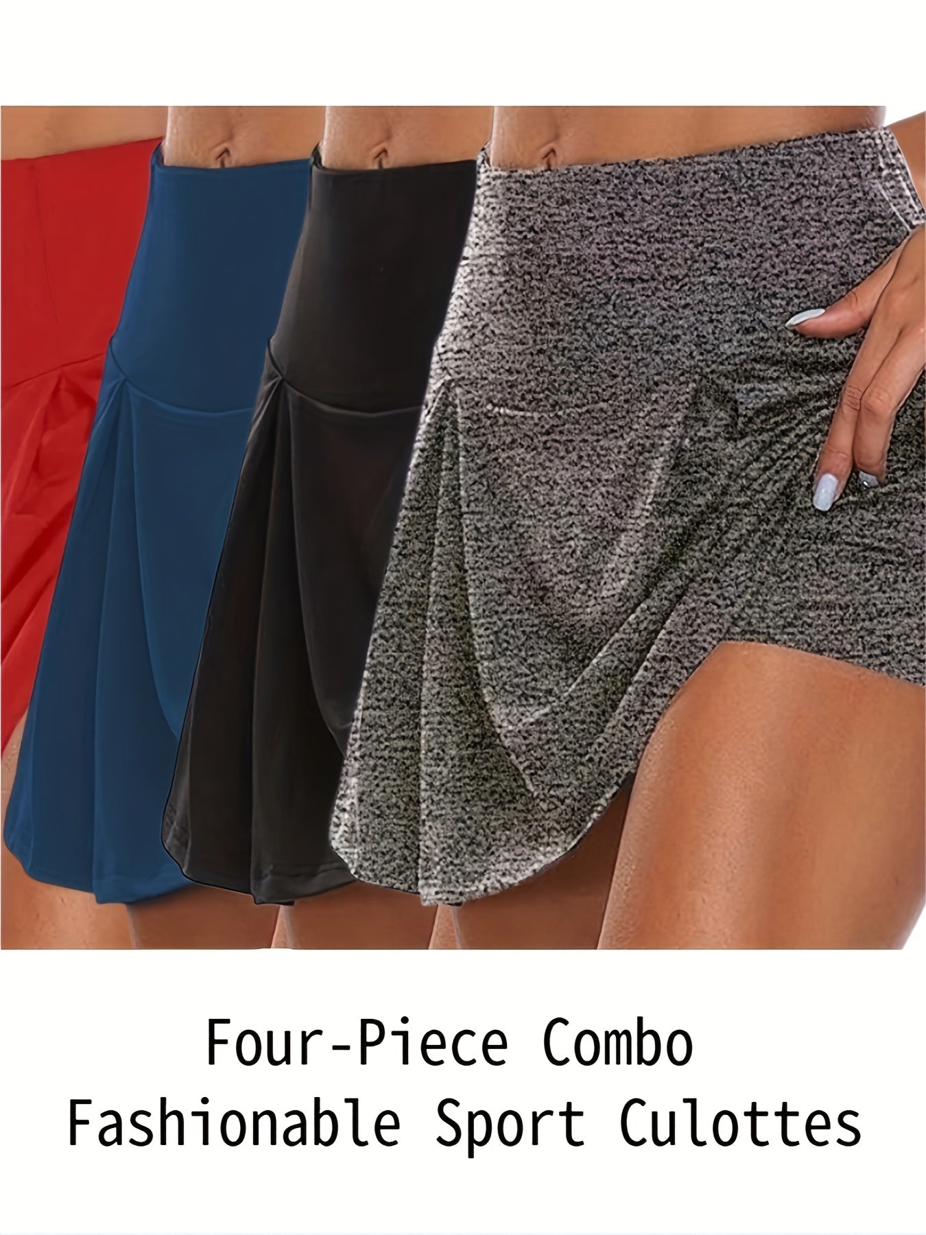 Women's Athletic Shorts - Regular Fit – Black option – view 5