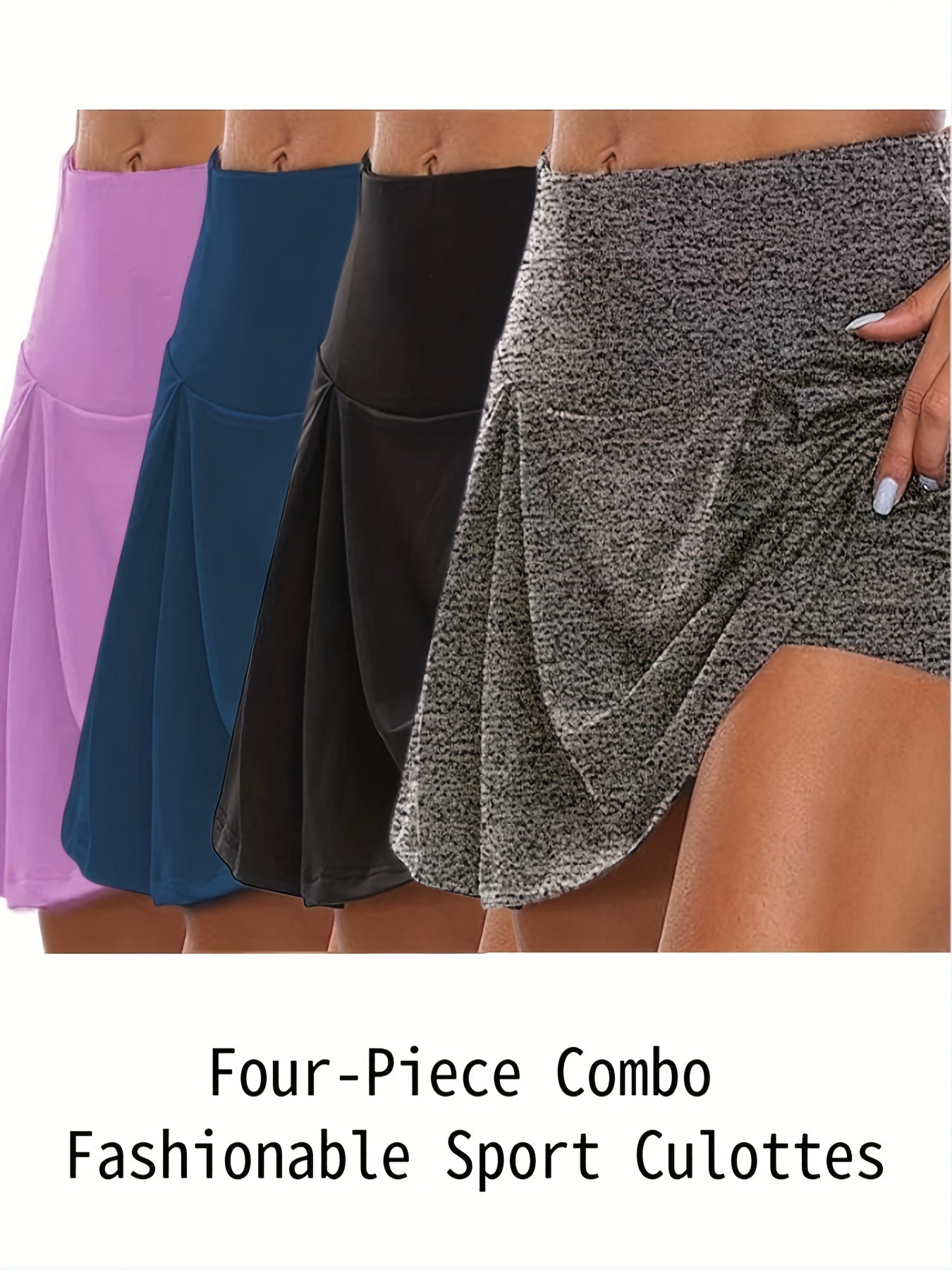Women's Athletic Shorts - Regular Fit – Black option – view 6