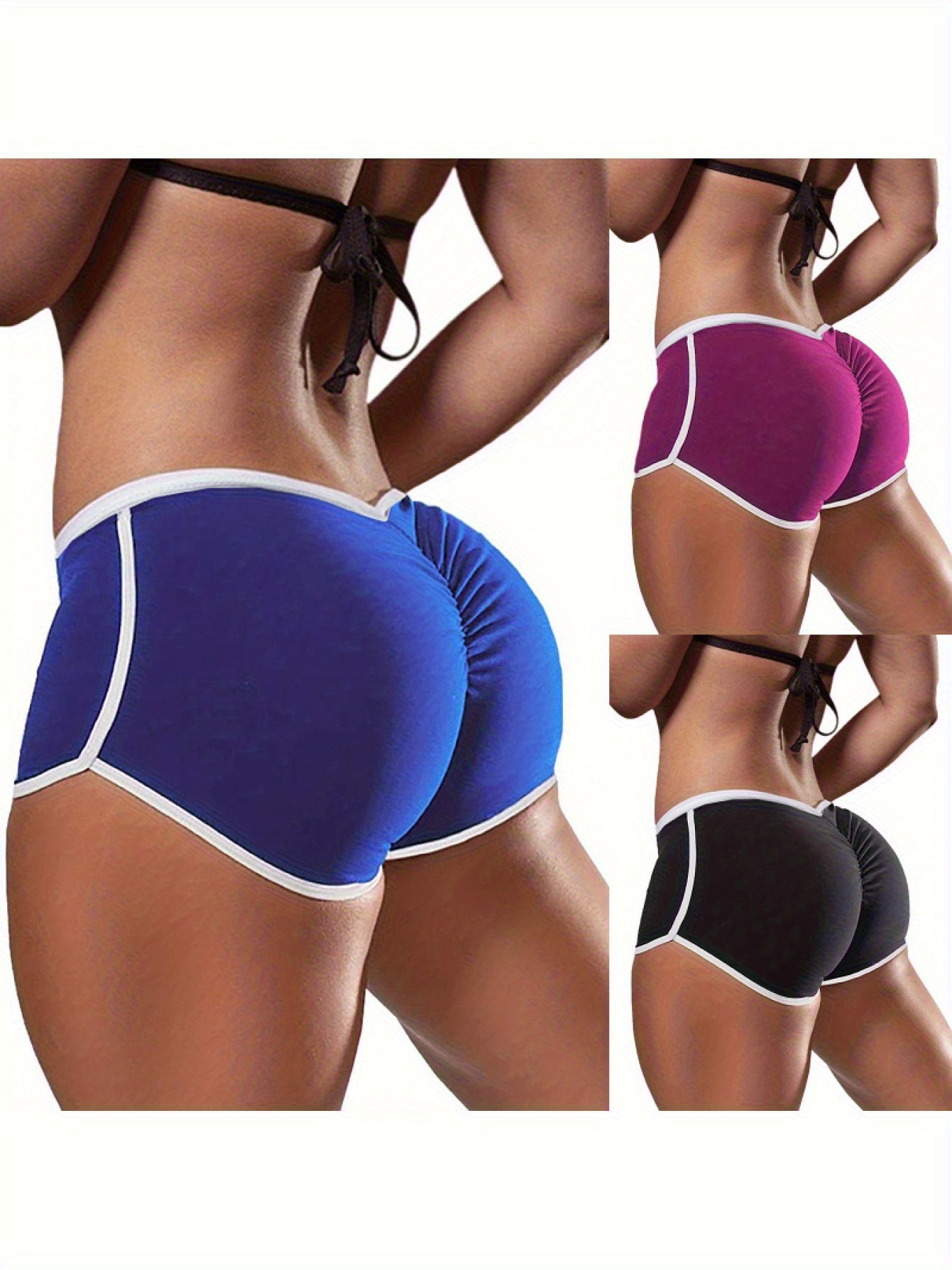 Women's Athletic Shorts - Seamless detail view