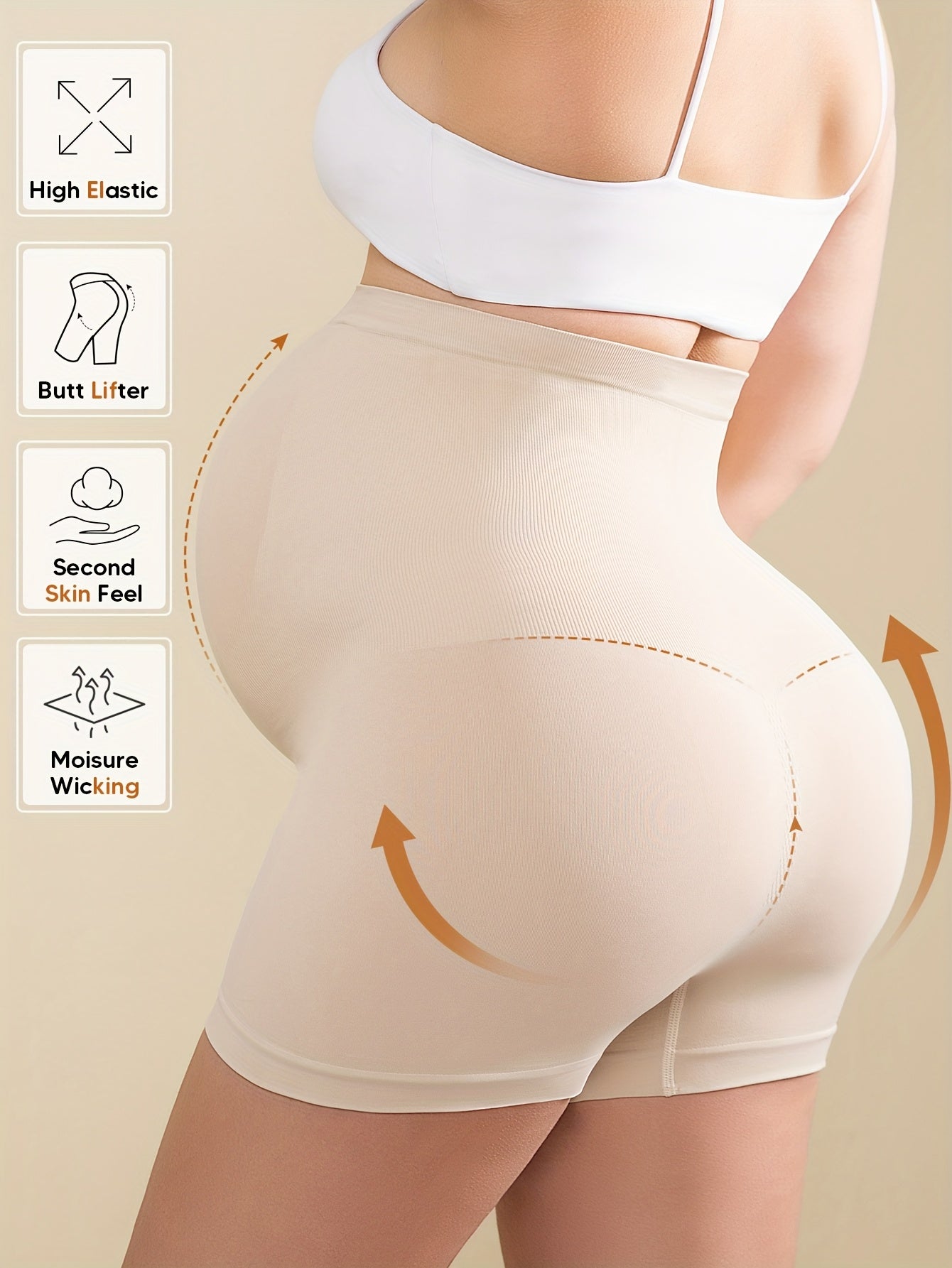 Women's Athletic Shorts - Stretch – Sizes M–XXL detail view