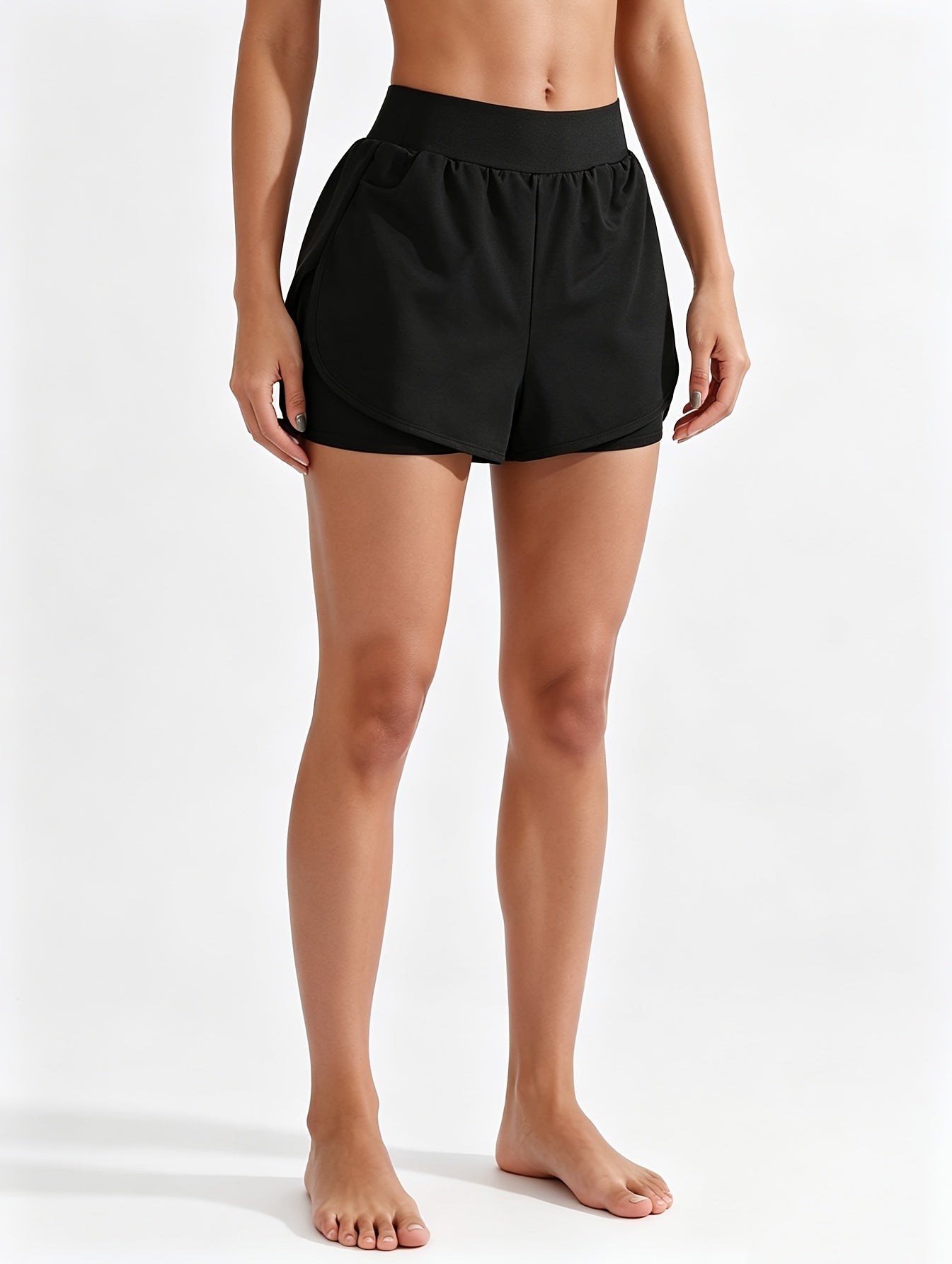 Women's Athletic Shorts - Stretch – Sizes S–XL detail view