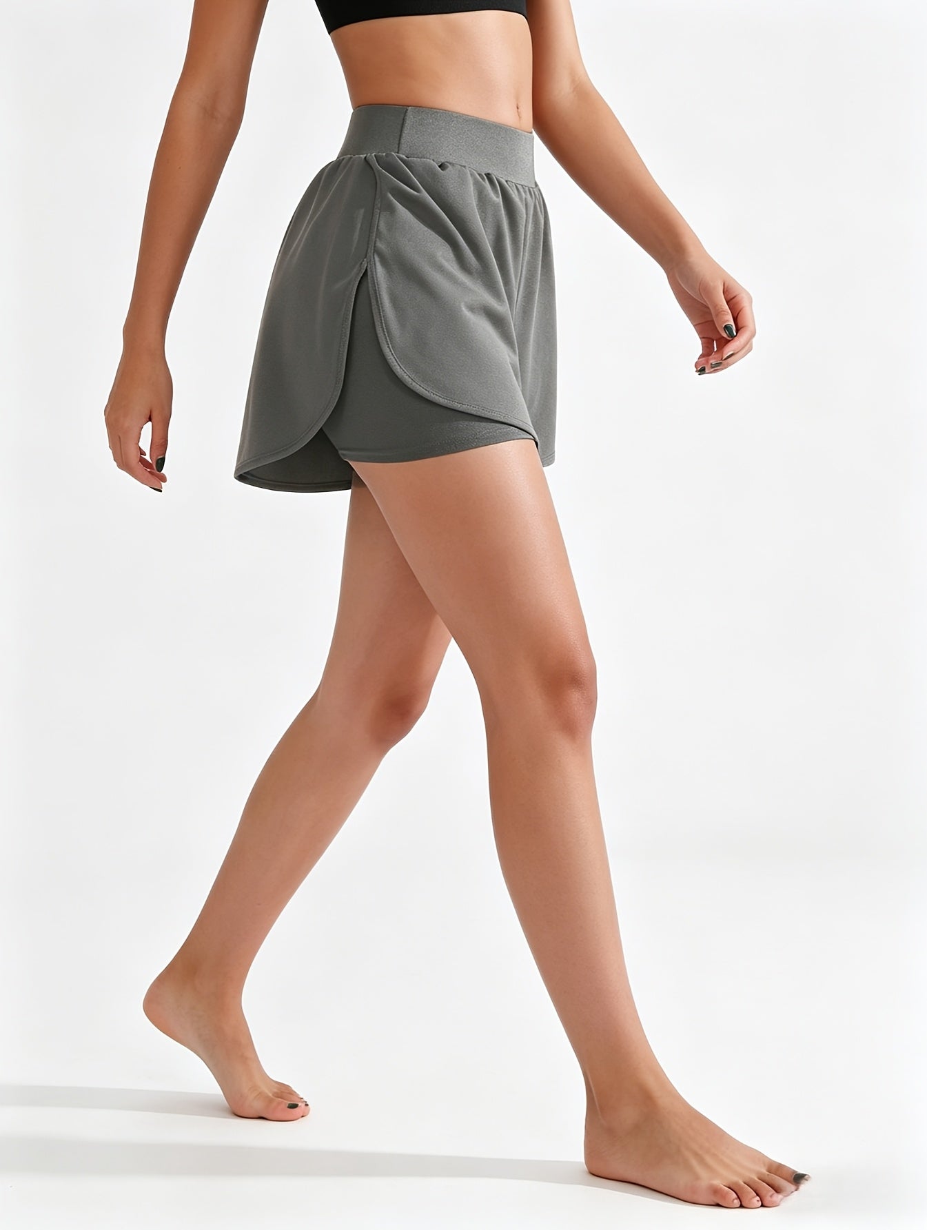 Women's Athletic Shorts - Stretch – Sizes S–XL detail view